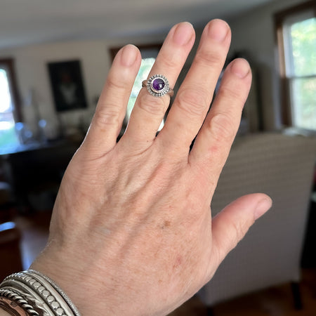 sterling silver amethyst