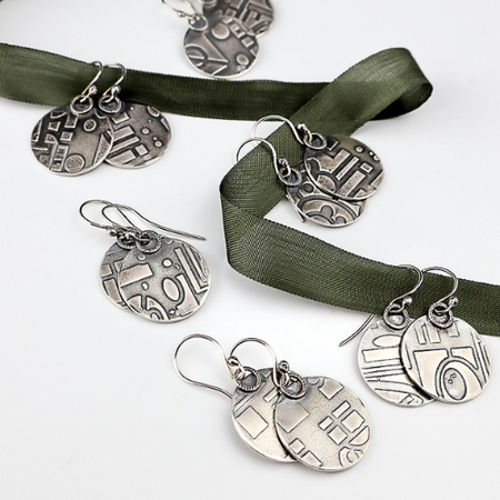 sterling silver dangle earrings