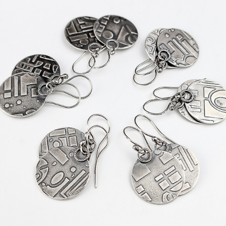 sterling silver dangle earrings