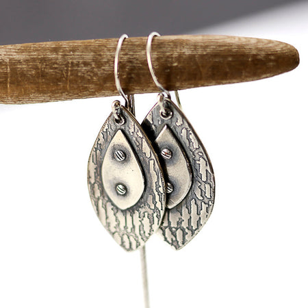 silver dangle earrings