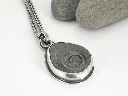 cape cod beach stone pendant