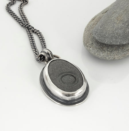 cape cod beach stone pendant