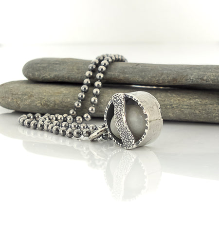 cape cod beach stone pendant