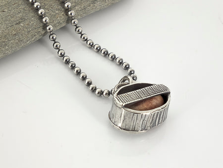 cape cod beach stone pendant