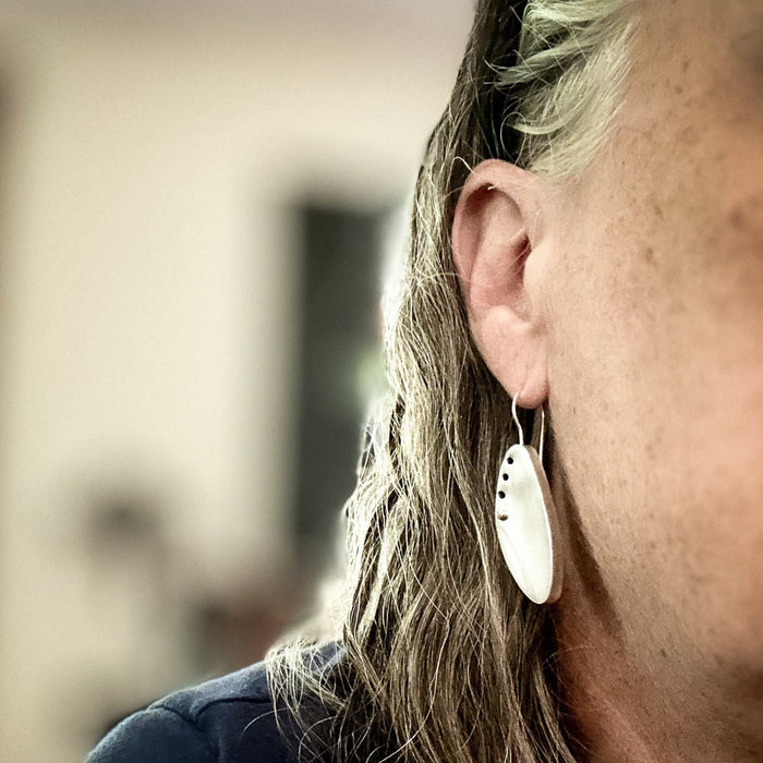 sterling silver and gold dangle earrings for women