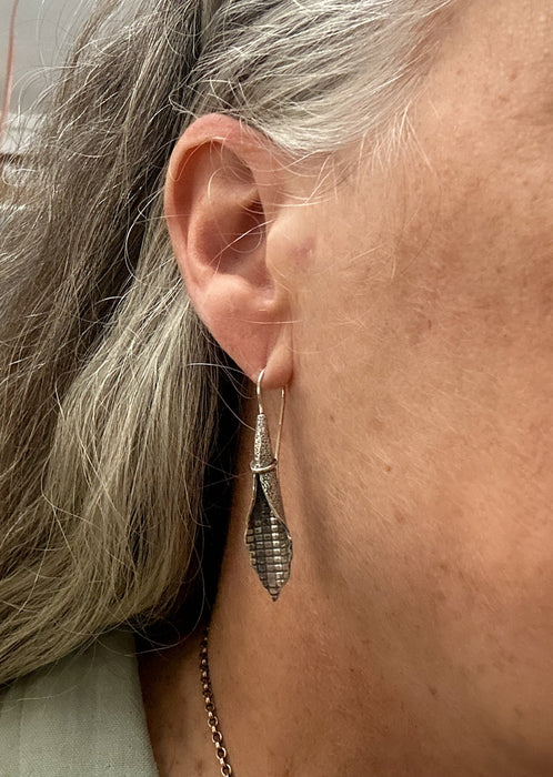 sterling silver and gold dangle earrings for women