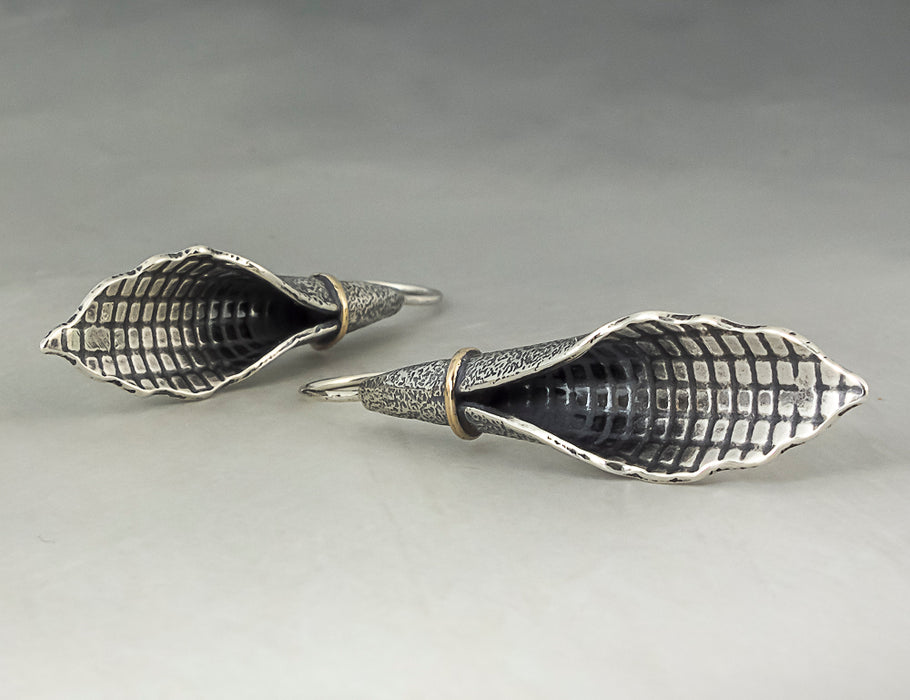 sterling silver and gold dangle earrings for women