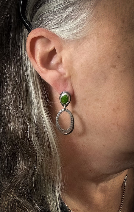 sterling silver and turquoise stud earrings