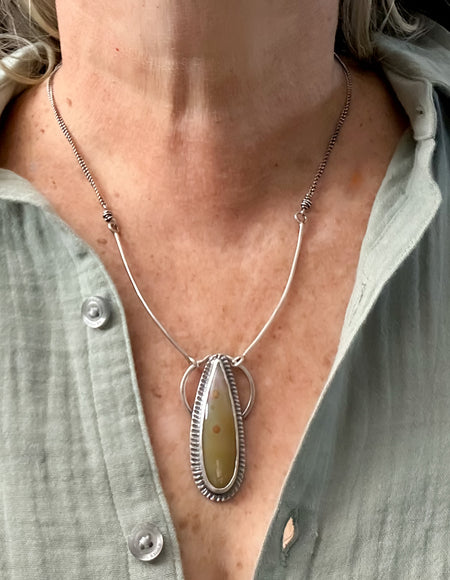 imperial jasper silver bracelet