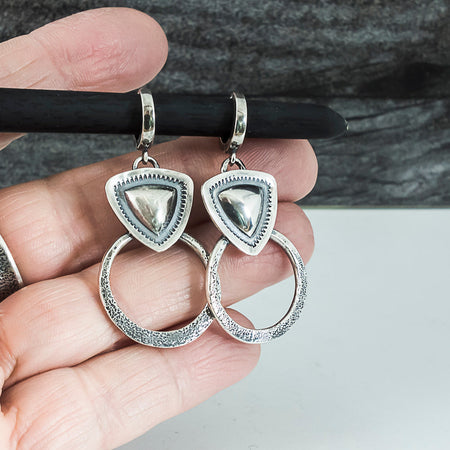 sterling silver dangle earrings