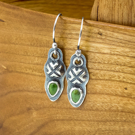 turquoise dangle earrings