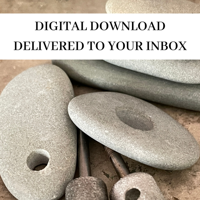 Digital Tutorial on How to Drill Beach Stones