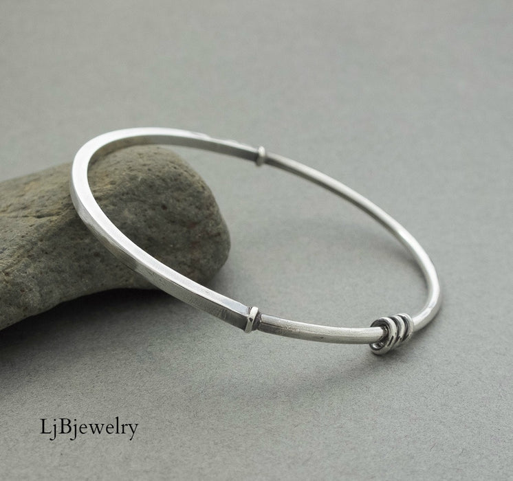 Sterling Silver Stacking Bangle Bracelet