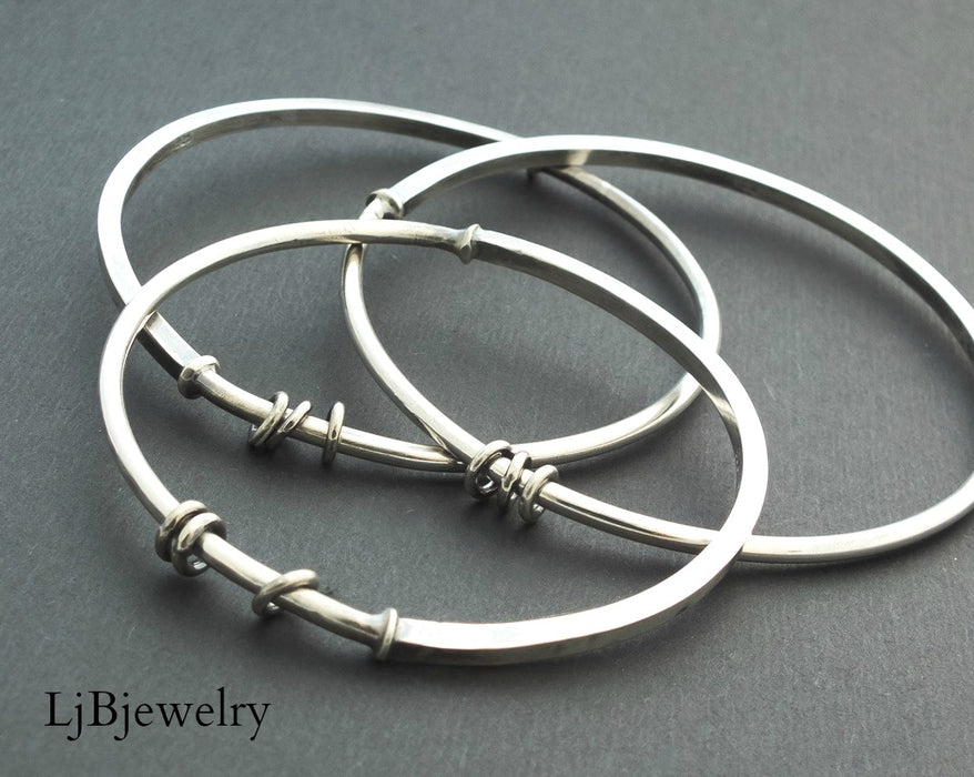 Sterling Silver Stacking Bangle Bracelet