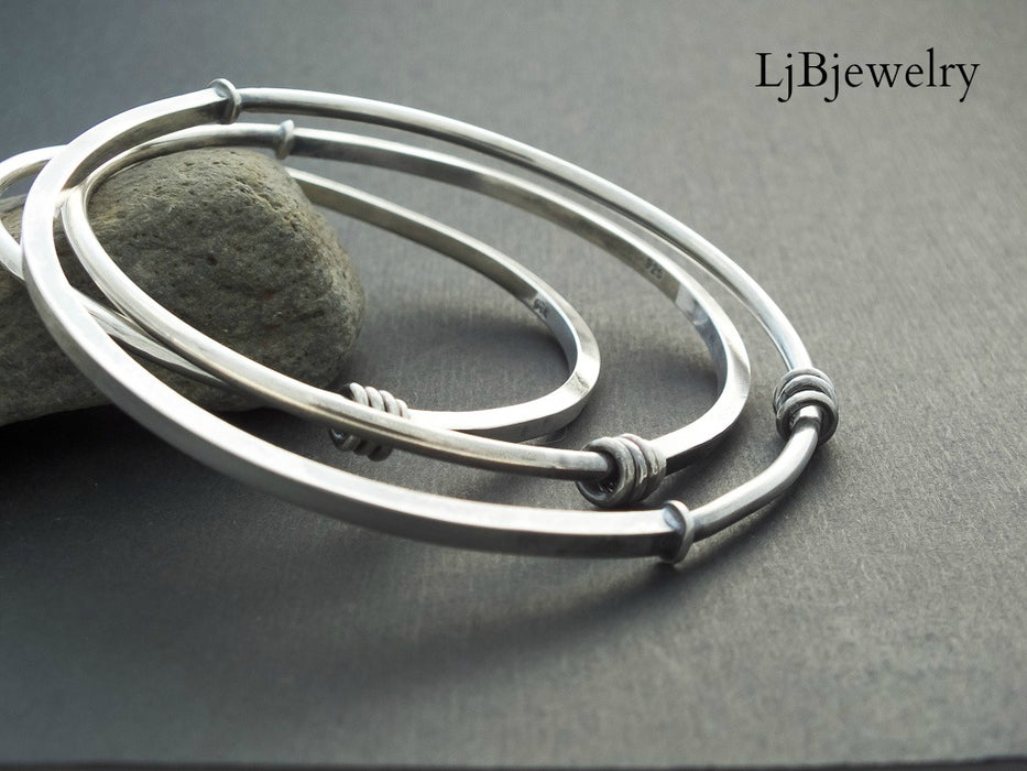 Sterling Silver Stacking Bangle Bracelet