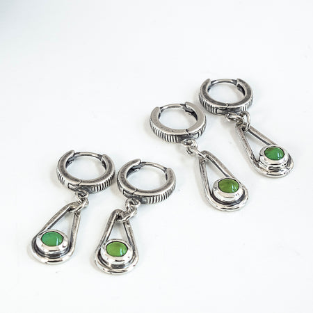 silver turquoise earrings