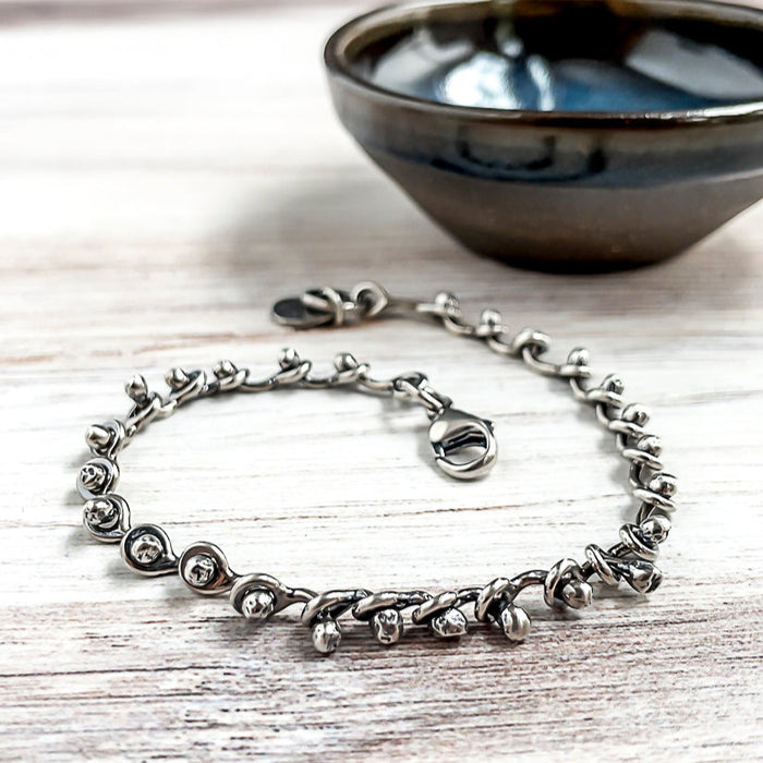 sterling silver chain bracelet
