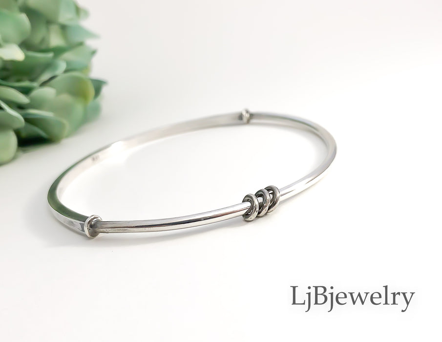 Sterling Silver Stacking Bangle Bracelet