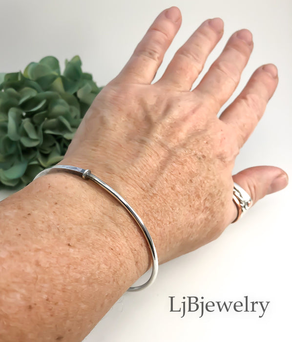 Sterling Silver Stacking Bangle Bracelet