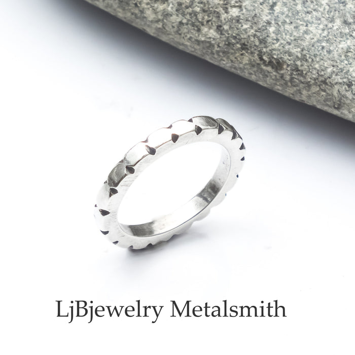 sterling silver stacking ring