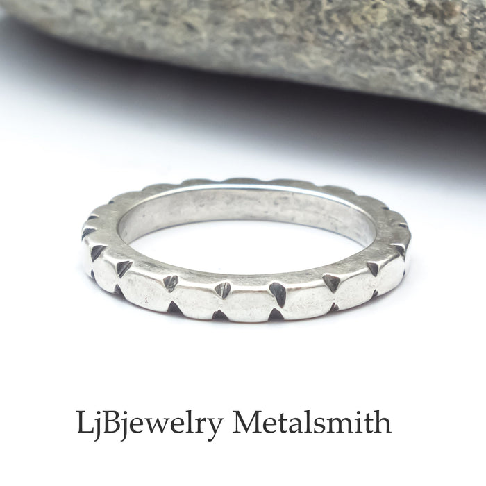 silver stacking ring