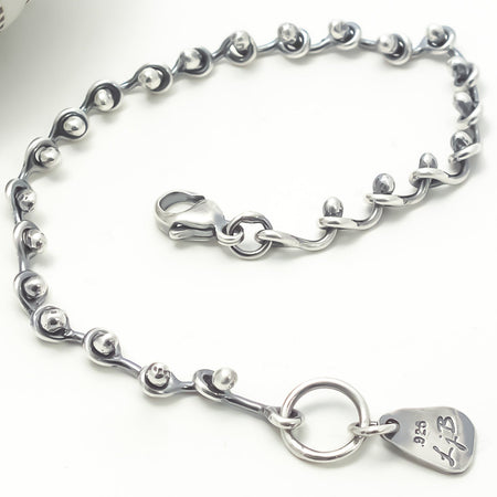 handmade silver chain bracelet