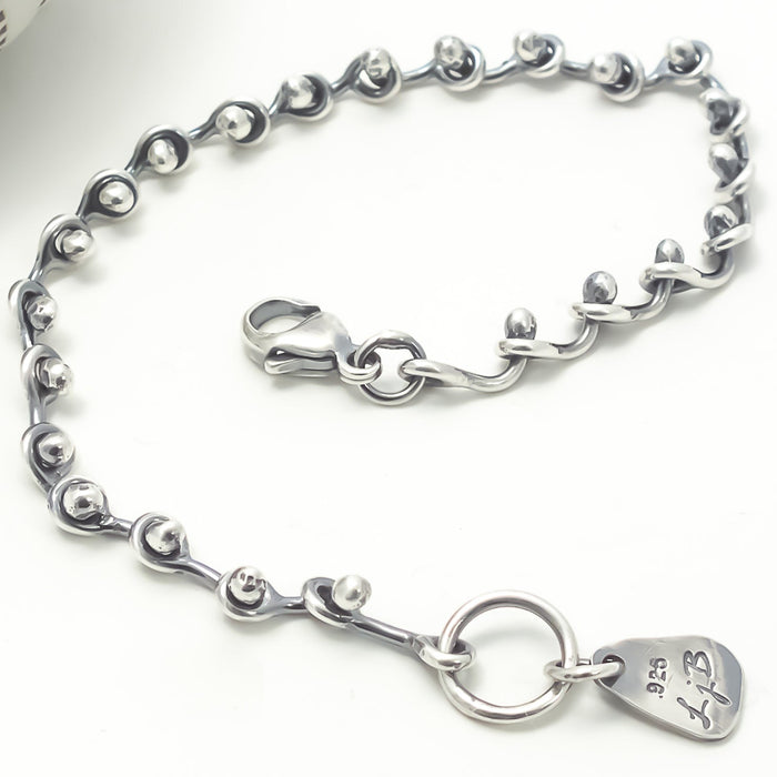 handmade silver chain bracelet