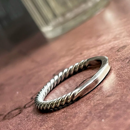 silver stacking ring