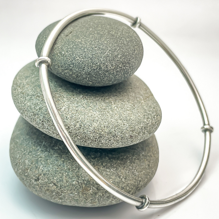 silver stacking bangle
