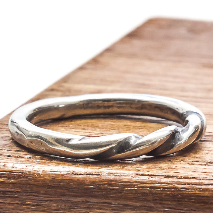 sterling silver twisted ring