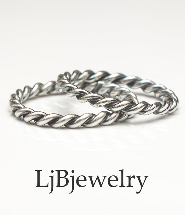 sterling silver stacking rings