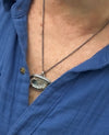 agate slice pendant