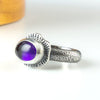 sterling silver amethyst ring