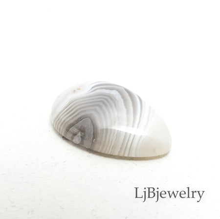 banded agate cabochon