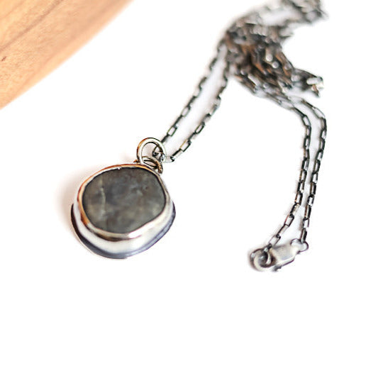 beach stone pendant