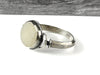 sterling silver beach stone cuff bracelet