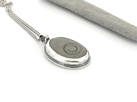 cape cod beach stone pendant