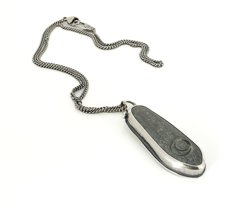 cape cod beach stone pendant