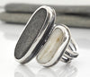 silver beach stone statement ring