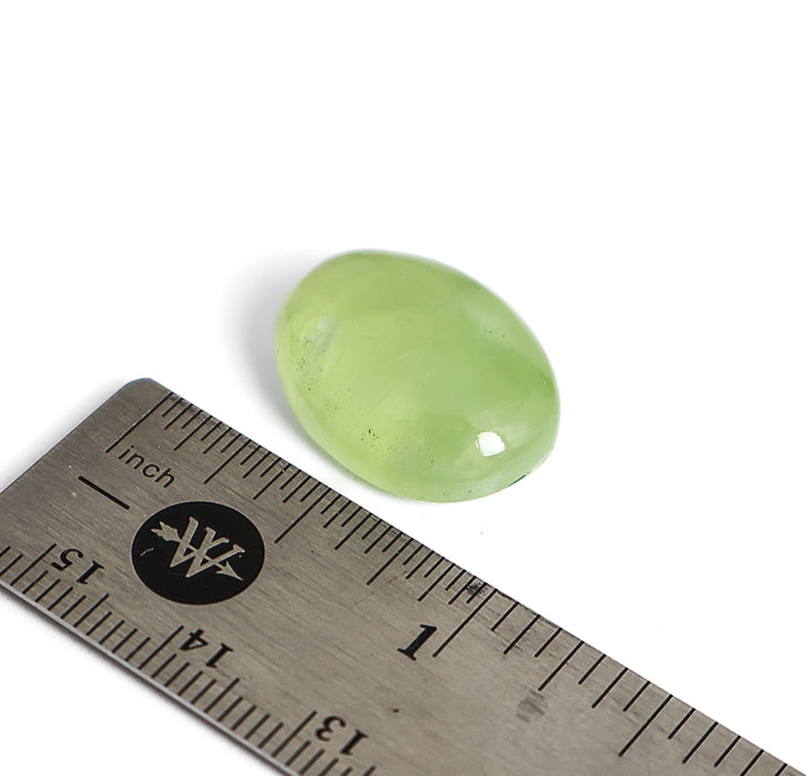 Small Oval Prehnite Cabochon for Jewelry Making
