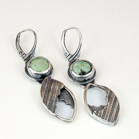 sterling silver turquoise dangle earrings for women