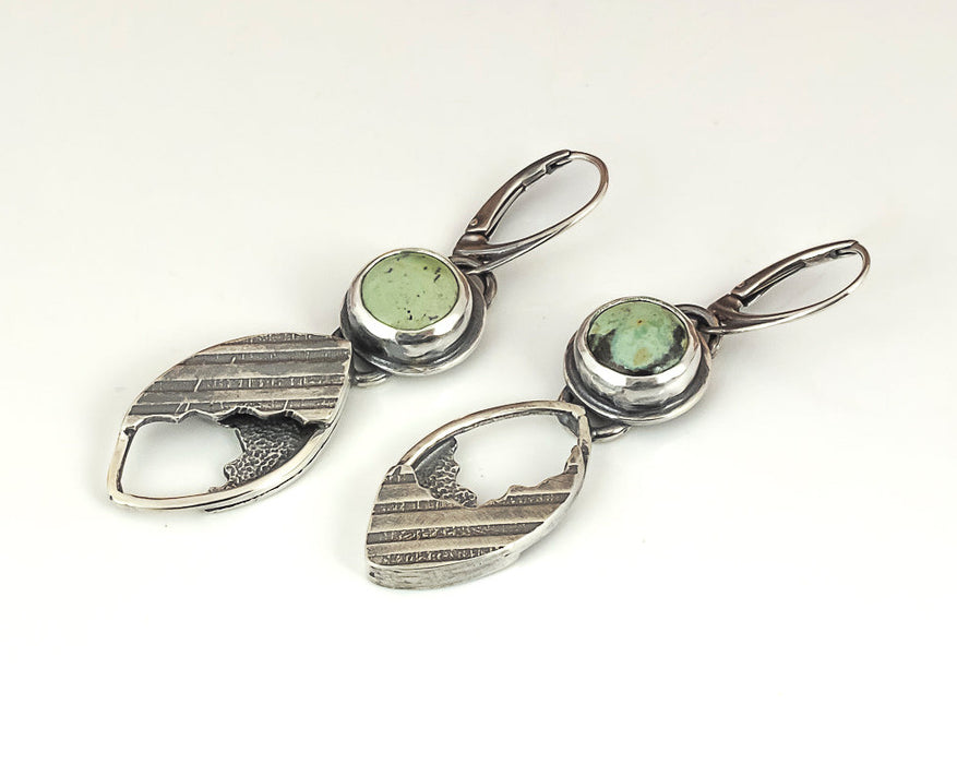 sterling silver turquoise dangle earrings for women