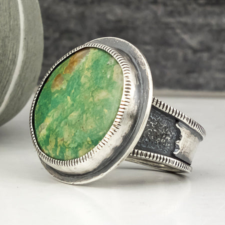 sterling silver turquoise statement ring