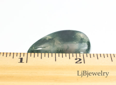 moss agate cabochon