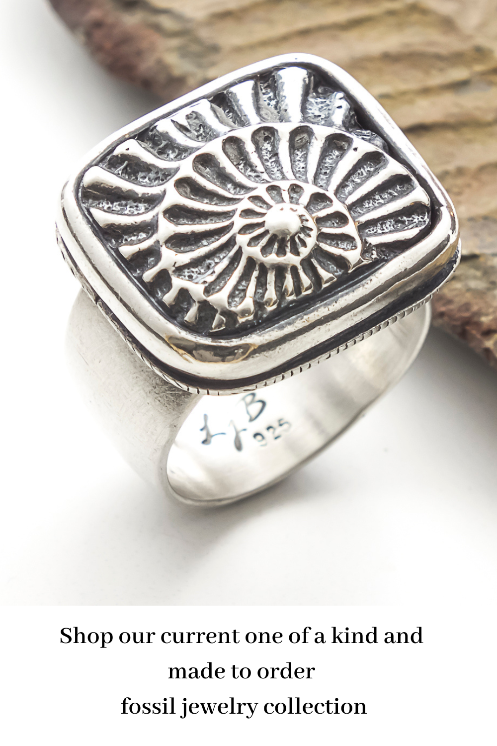 sterling silver nautilus ring