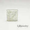 square prehnite cabochons