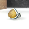 silver quartz ring