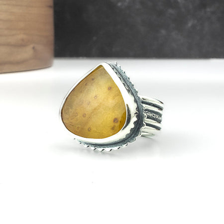 silver quartz ring