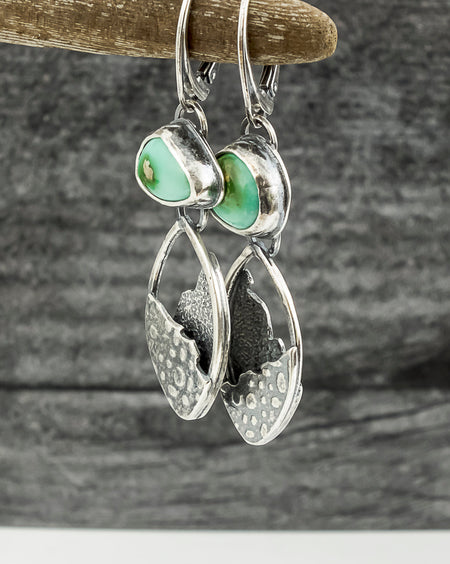 sterling silver tuurquoise dangle earrings