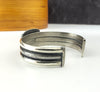 silver quartz cuff bracelet